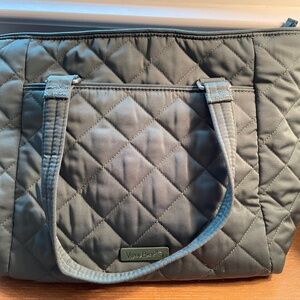 Vera Bradley "Olive Leaf" (green) Twill bag with detachable shoulder strap